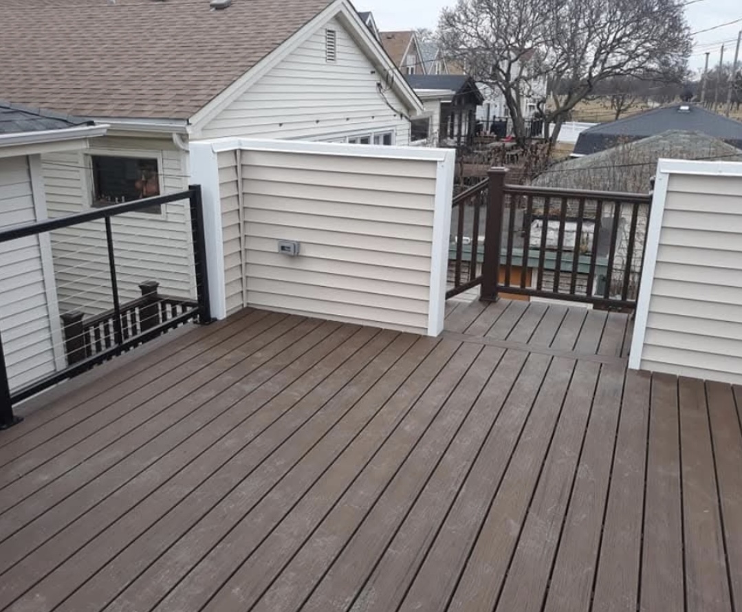 Rooftop composite deck